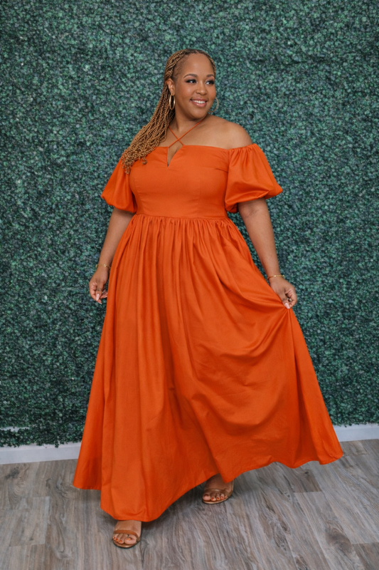 Orange You Cute Maxi Dress