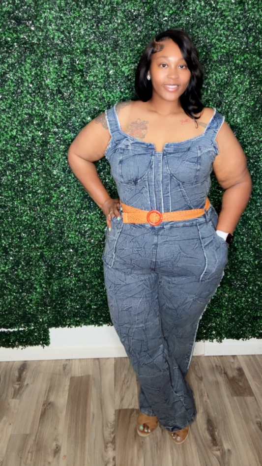 Denim Doll Jumpsuit